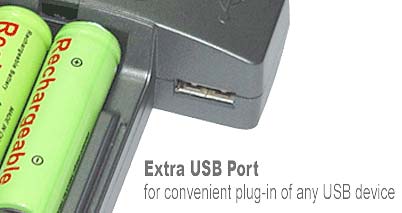 Incarcator acumulatori USB